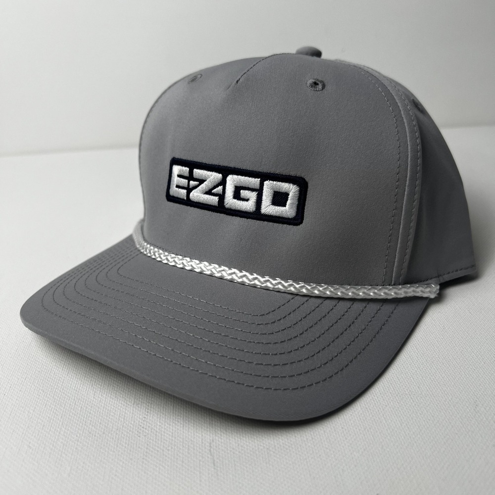 Richardson 258 EZGO Liberty Gray Snapback Rope Hat Golf Performance Cap OSFM